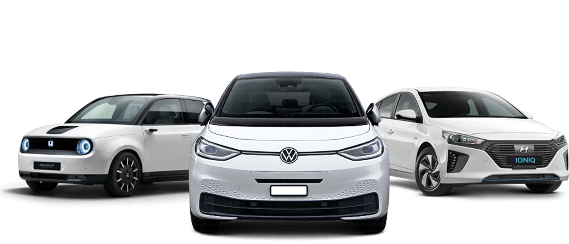 Three Cars Front